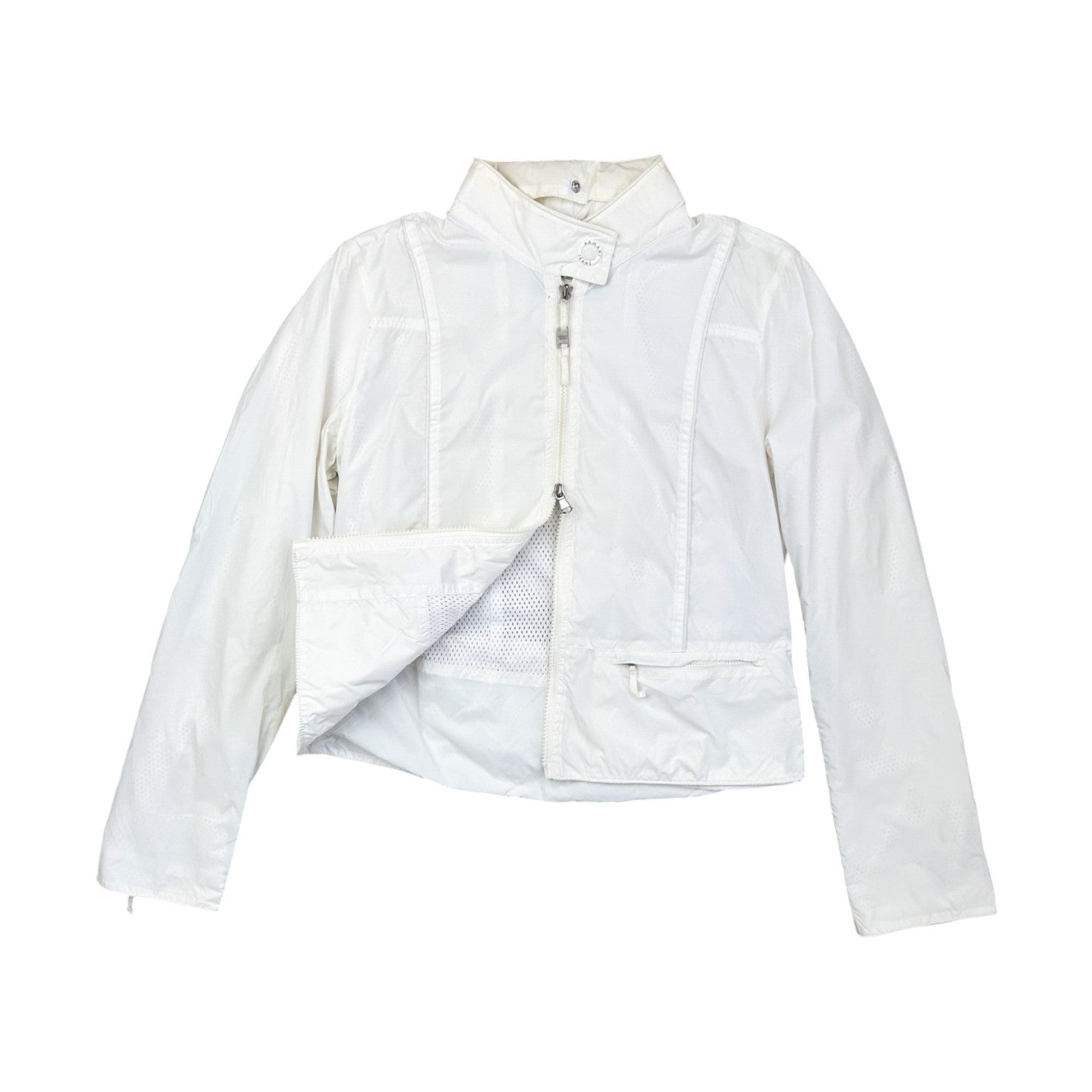 Armani Jeans White Lightweight Tech Jacket