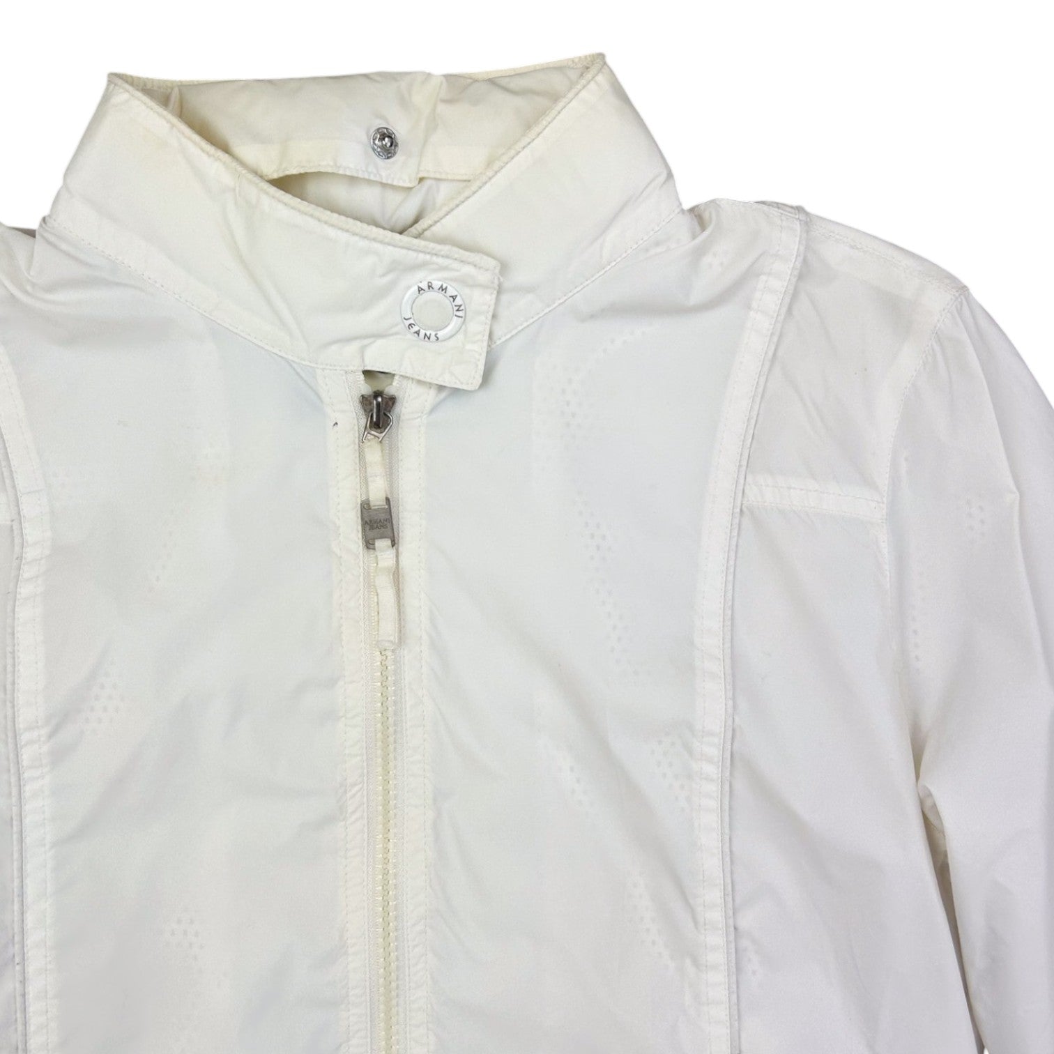 Armani Jeans White Lightweight Tech Jacket