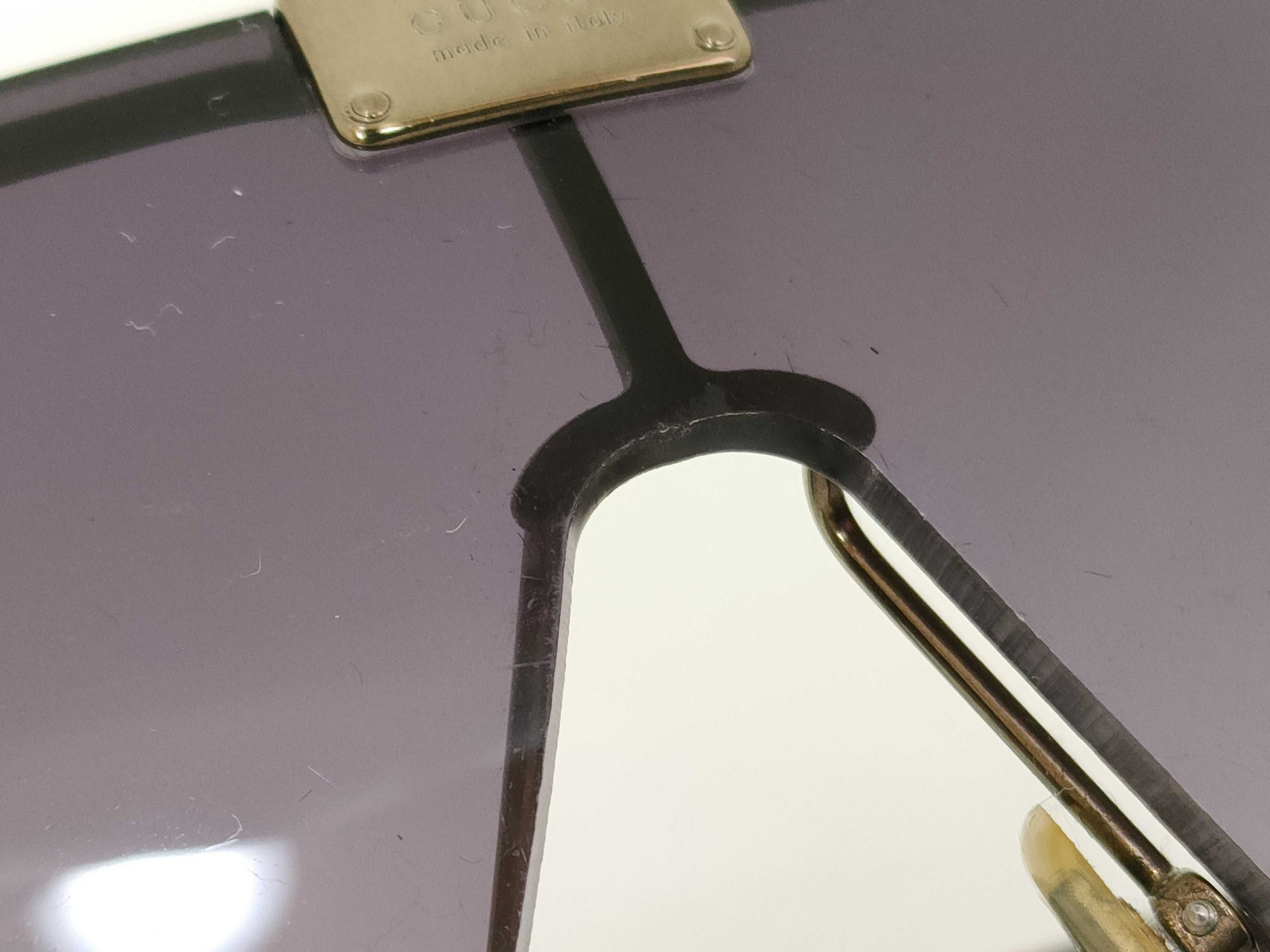 Gucci Rimless Aviator Shield Sunglasses
