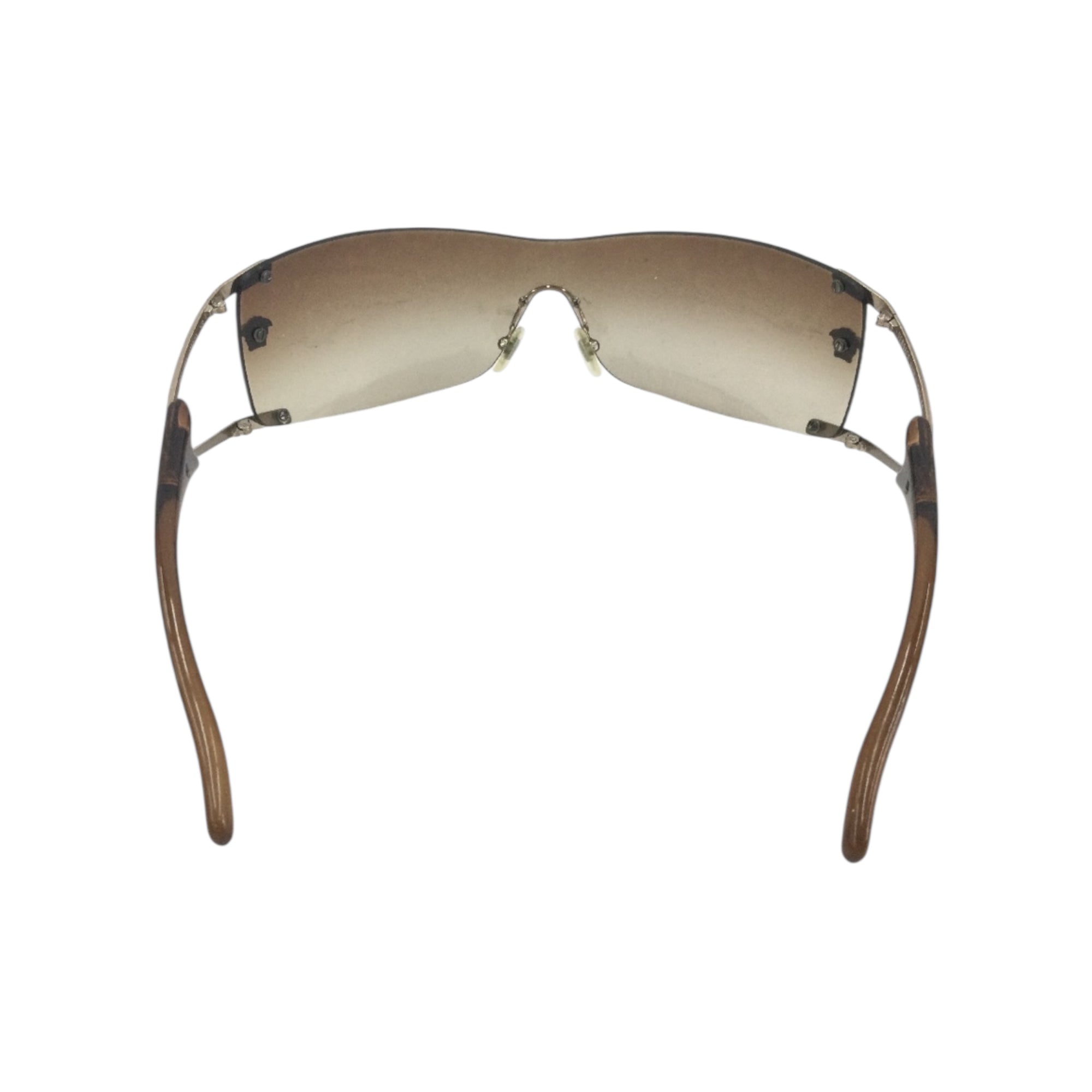 Versace Rimless Shield Sunglasses