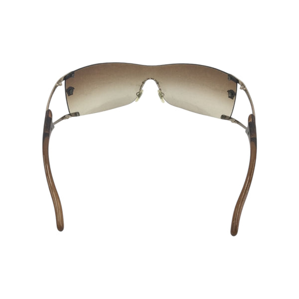Versace Rimless Shield Sunglasses
