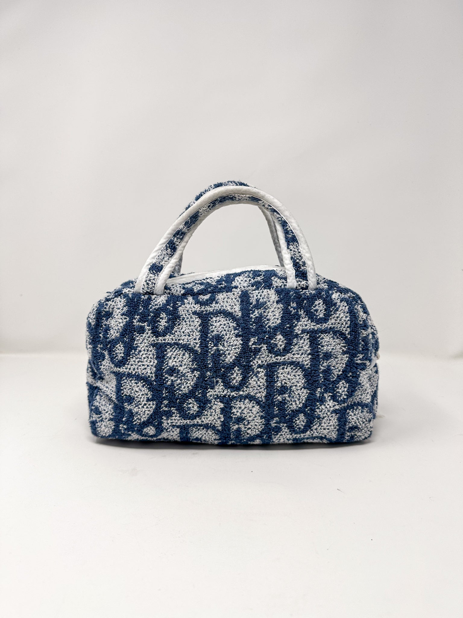 Christian Dior Trotter Terry Cloth Mini Boston Handbag