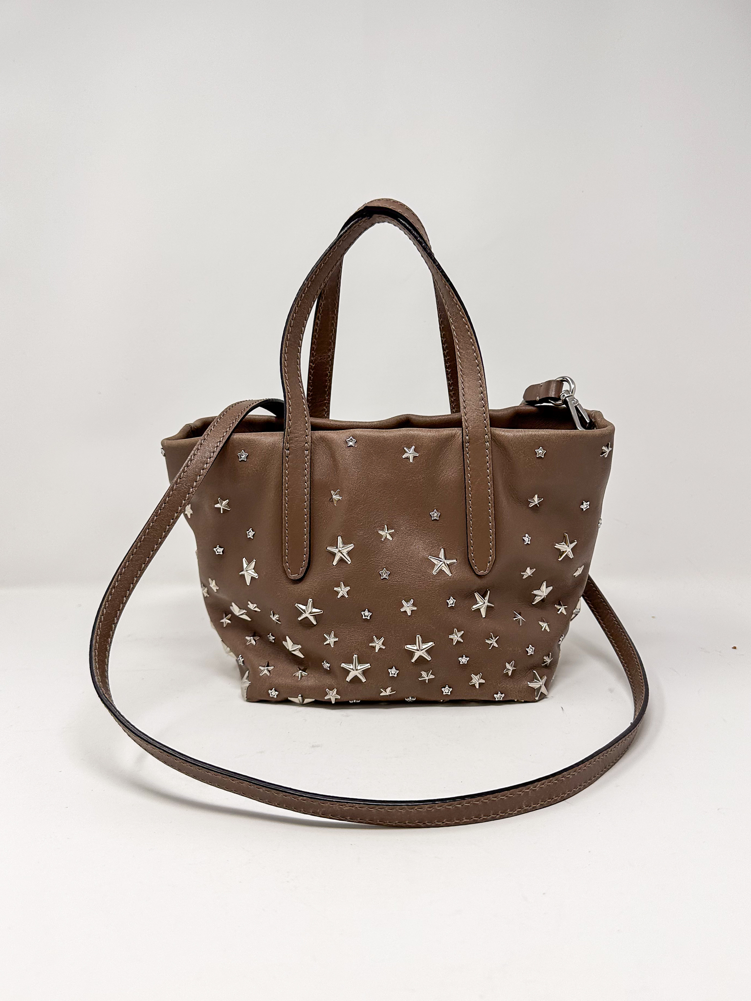 Jimmy Choo Mini Sara Star Studded Tote