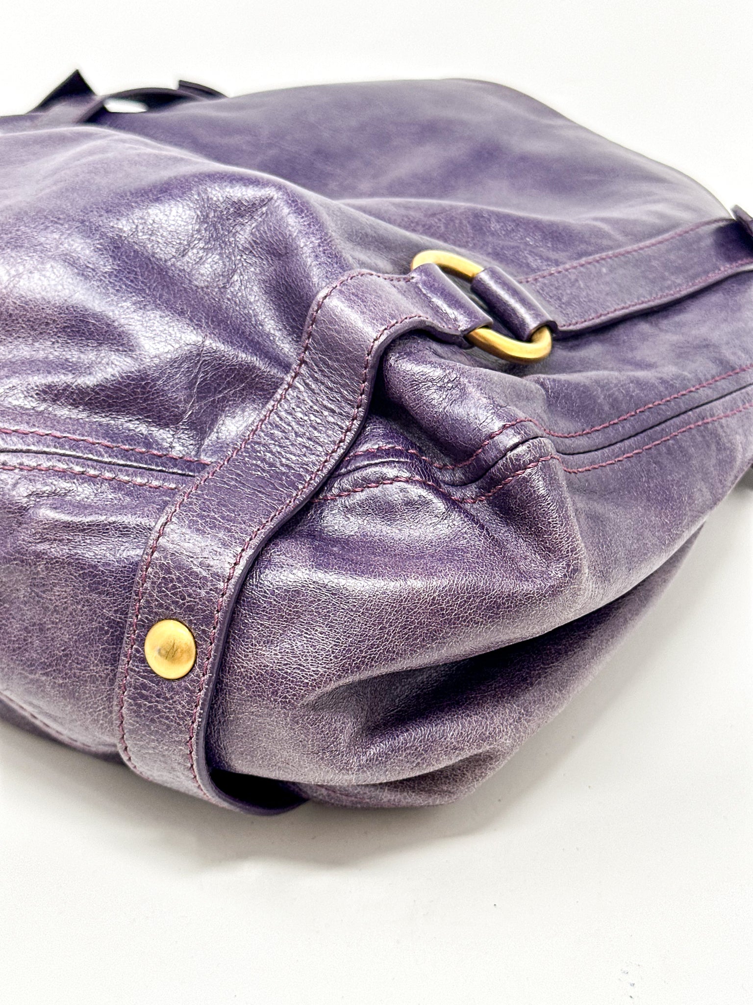 Miu Miu Vitello Lux Bow Hobo Bag