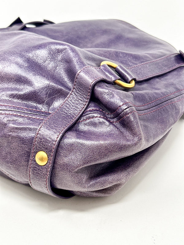 Miu Miu Vitello Lux Bow Hobo Bag