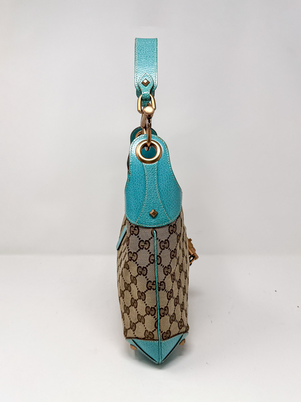 Gucci Jackie Turquoise Shoulder Bag