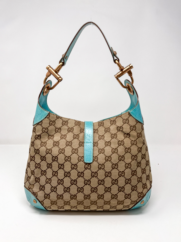 Gucci Jackie Turquoise Shoulder Bag