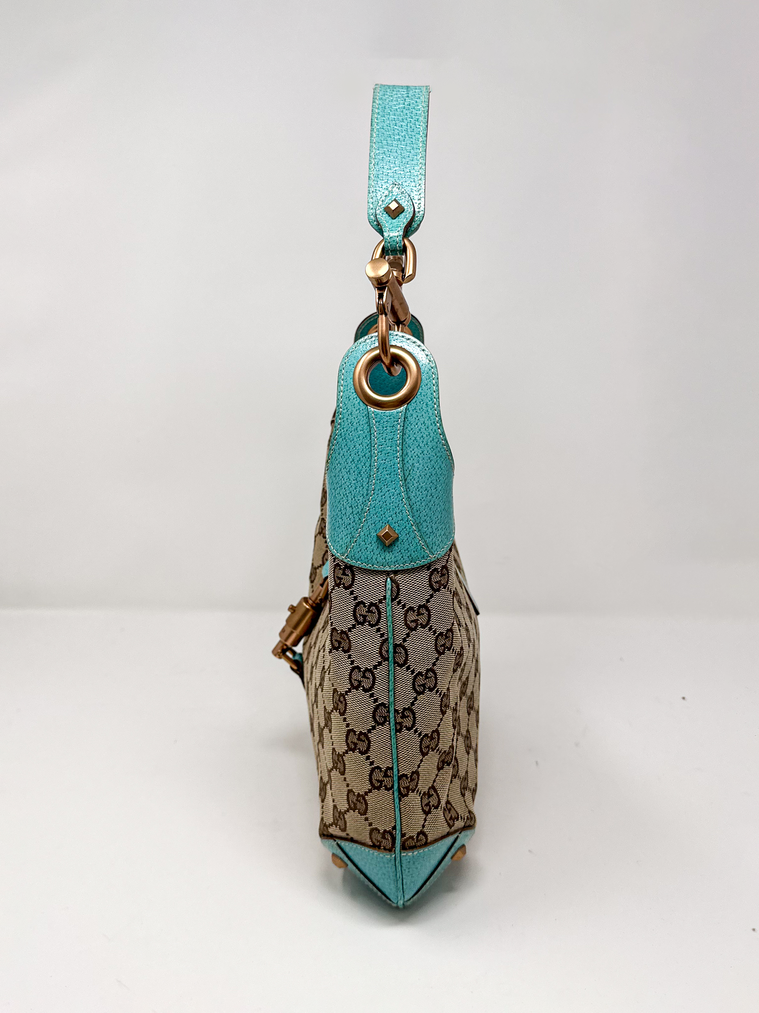 Gucci Jackie Turquoise Shoulder Bag