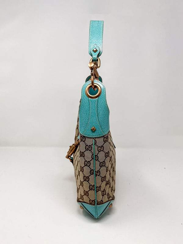 Gucci Jackie Turquoise Shoulder Bag