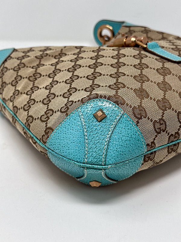Gucci Jackie Turquoise Shoulder Bag