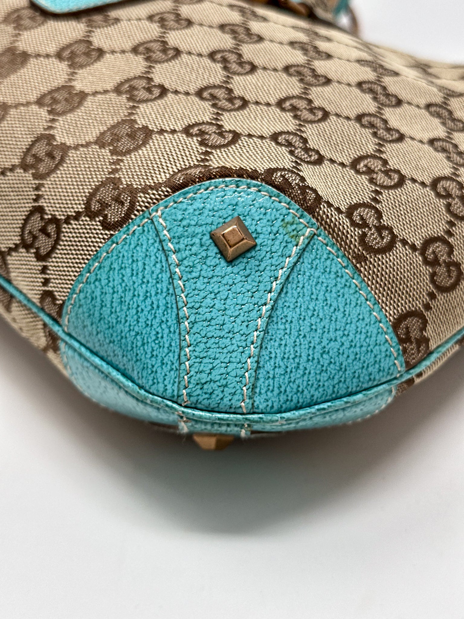 Gucci Jackie Turquoise Shoulder Bag