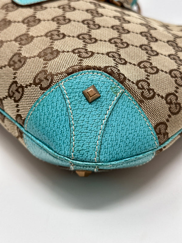 Gucci Jackie Turquoise Shoulder Bag