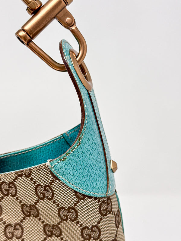 Gucci Jackie Turquoise Shoulder Bag