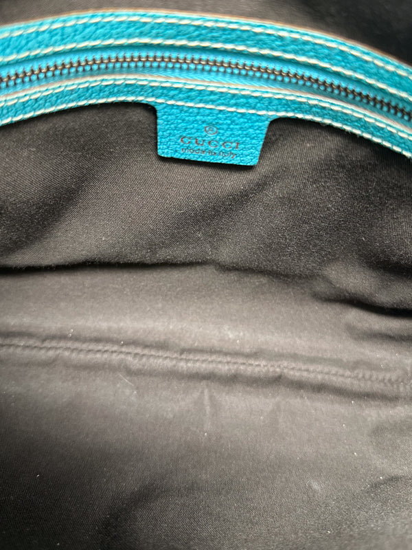 Gucci Jackie Turquoise Shoulder Bag