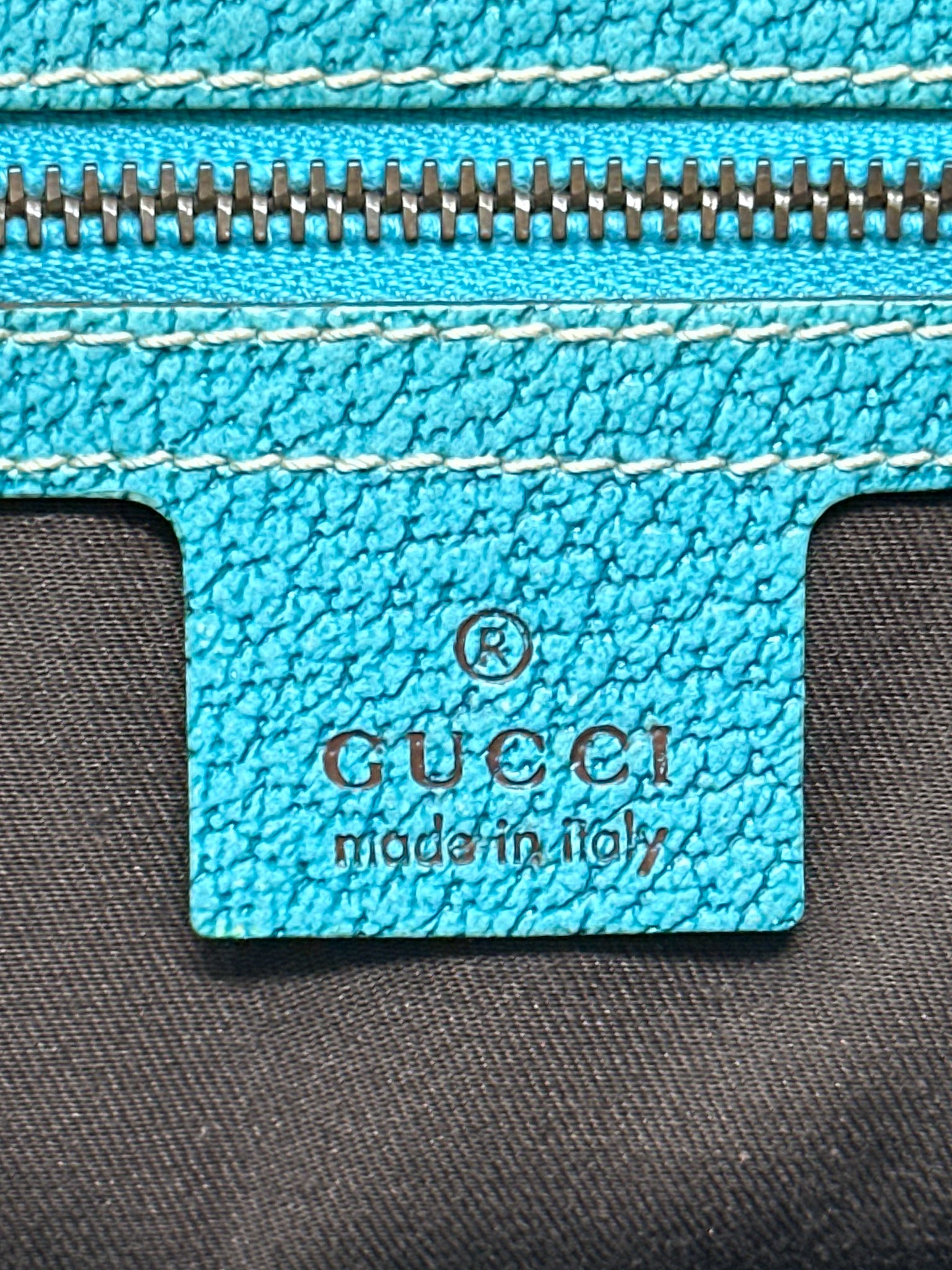 Gucci Jackie Turquoise Shoulder Bag