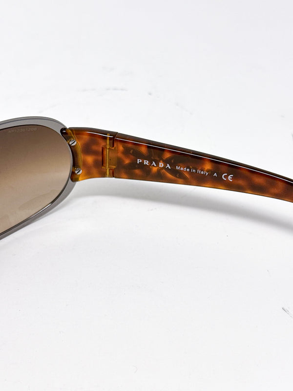 Prada SPR 70G Flower Tortoiseshell Sunglasses