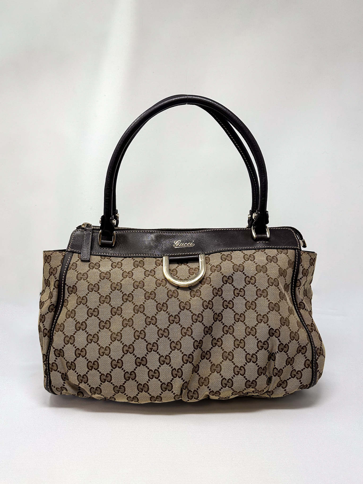 Gucci Abbey GG Canvas D-Ring Tote