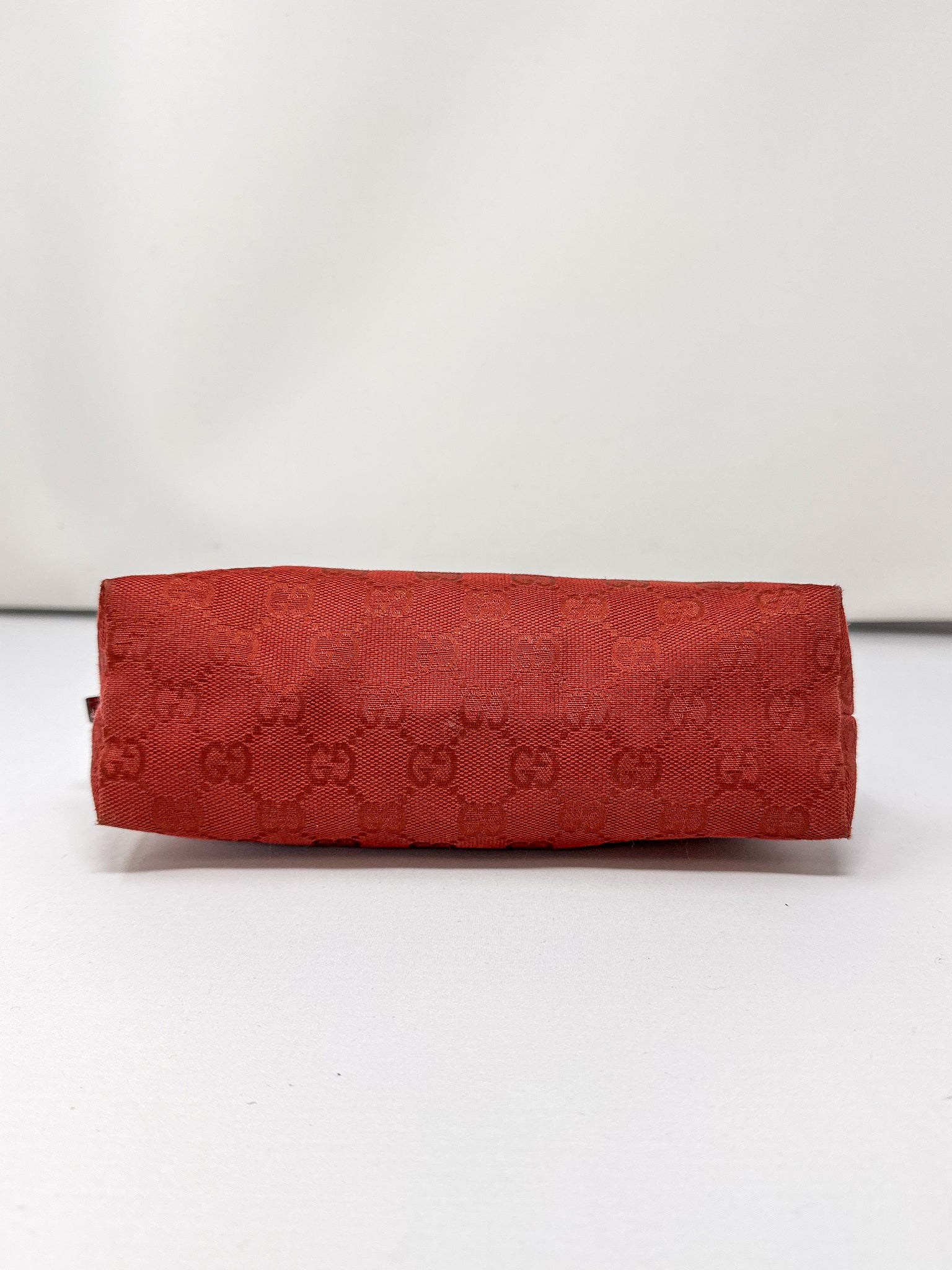 Gucci Red GG Monogram Canvas Pochette