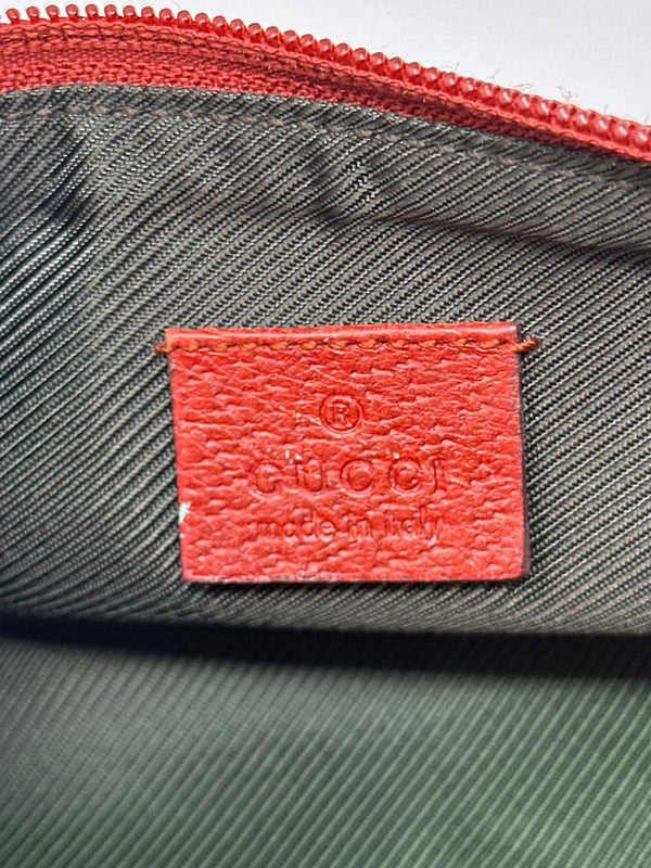 Gucci Red GG Monogram Canvas Pochette