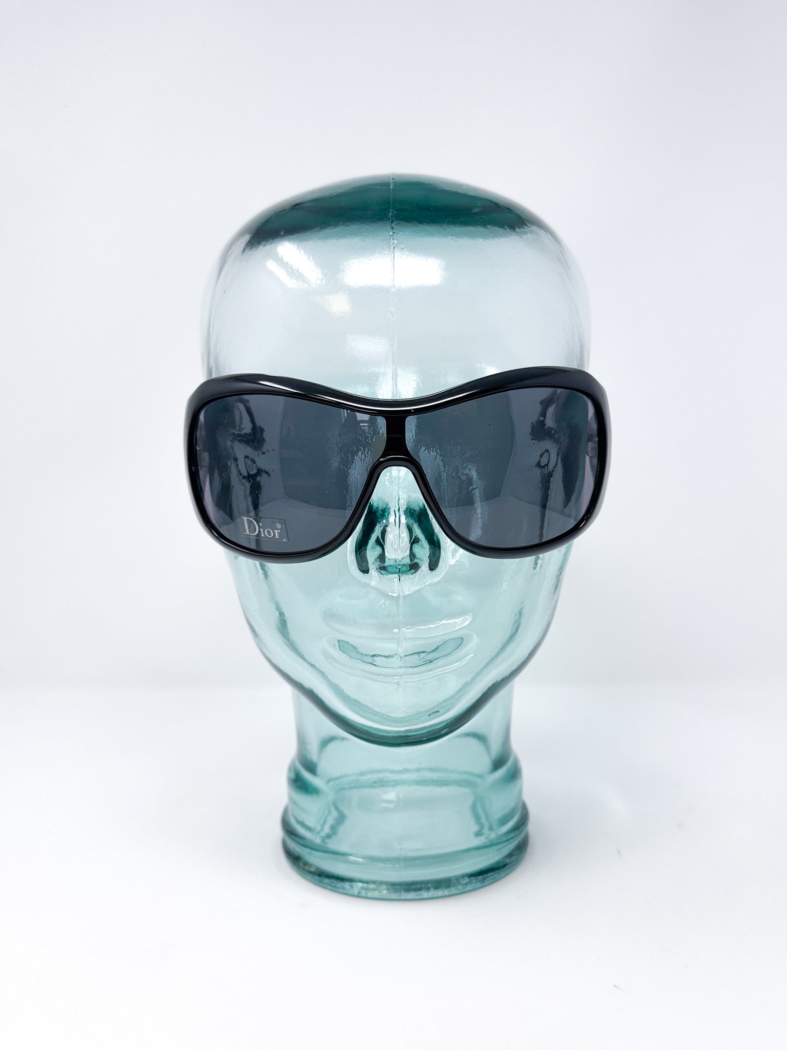 Vintage Dior Cannage Oversized Wraparound Sunglasses