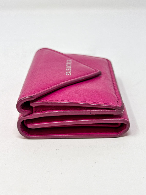 Balenciaga Pink Papier Mini Envelope Wallet