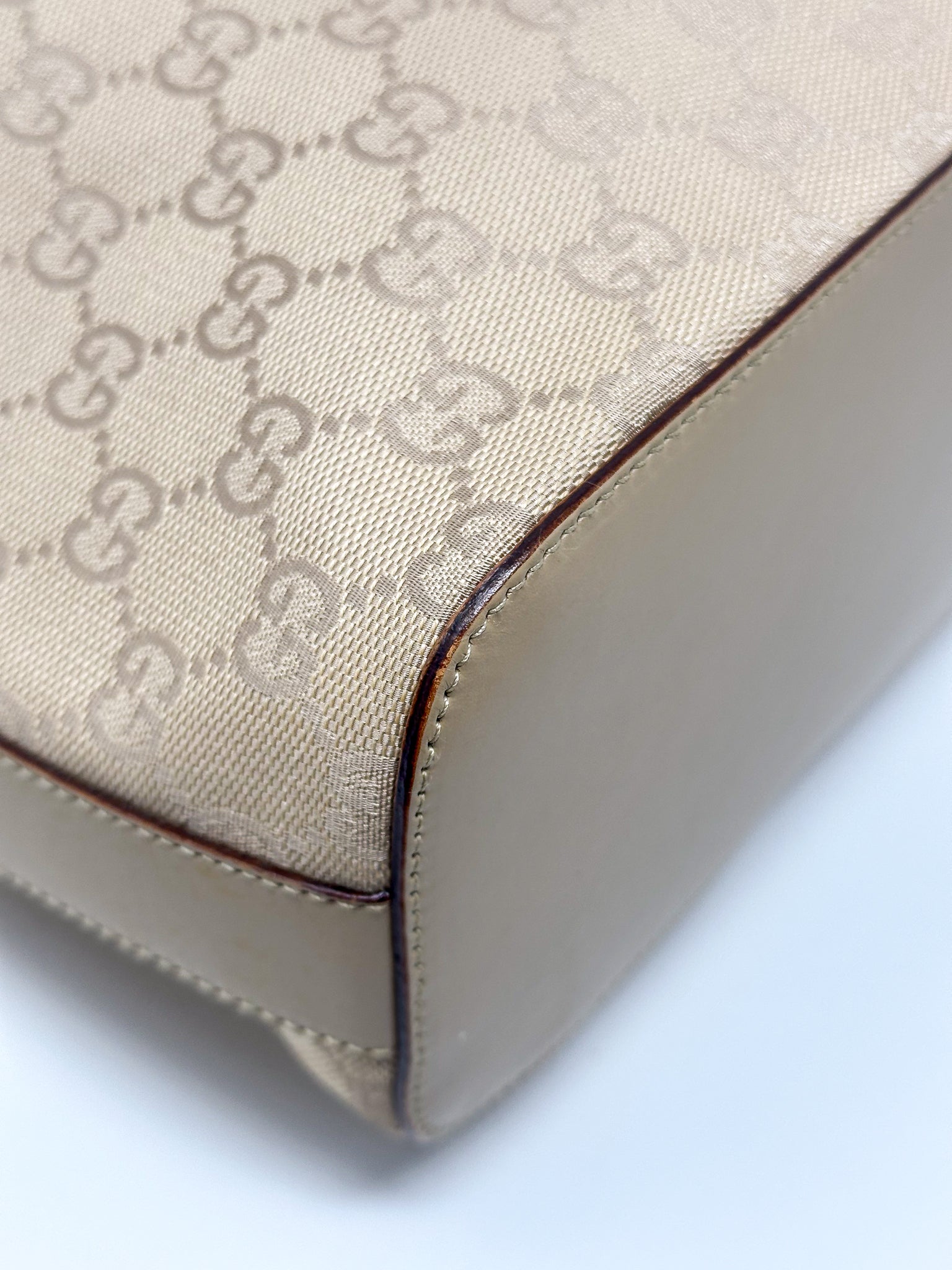 Gucci Beige GG Monogram Canvas Hobo Bag