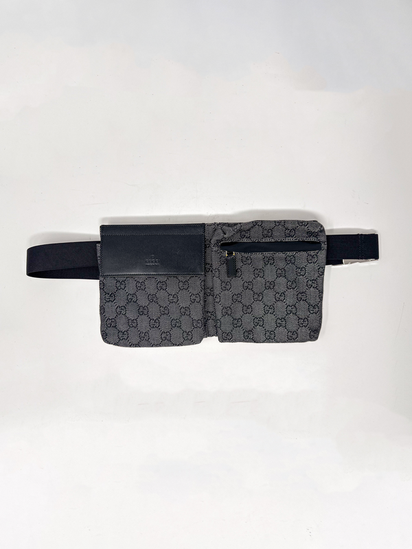 Gucci Black GG Wait Bag