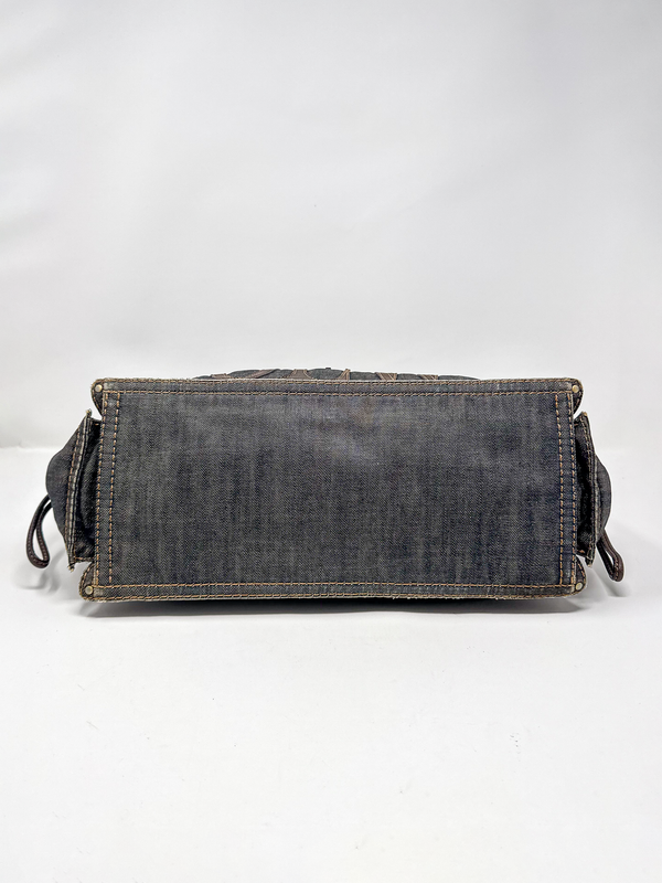 Loewe Denim Anagram Shopper Tote