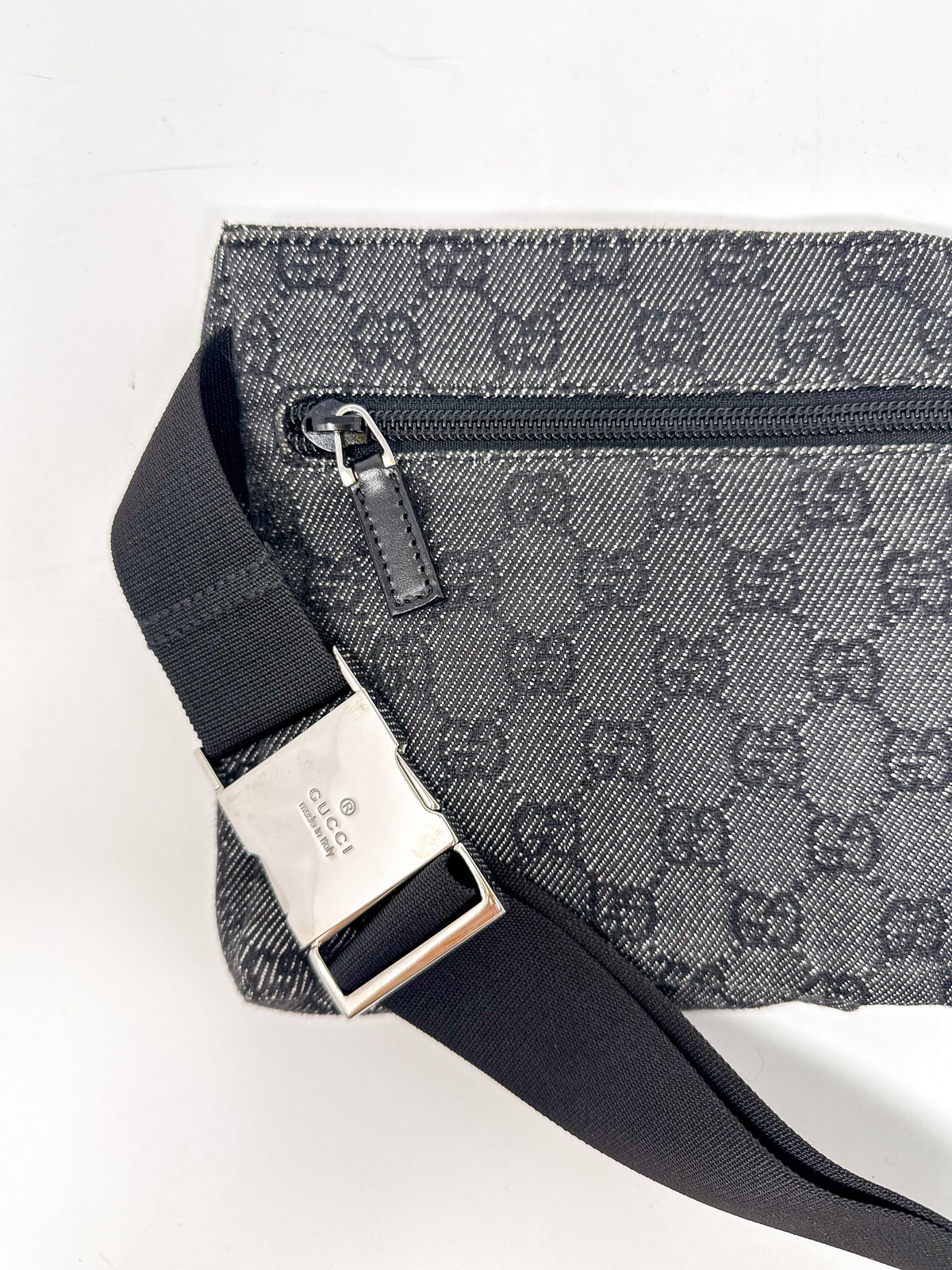 Gucci Black GG Wait Bag