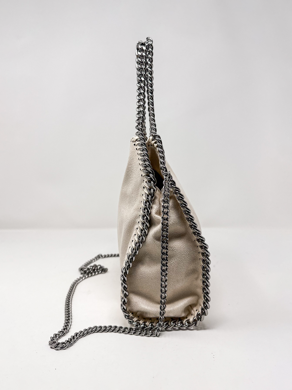 Stella McCartney Champagne Fallabella Mini Tote Bag