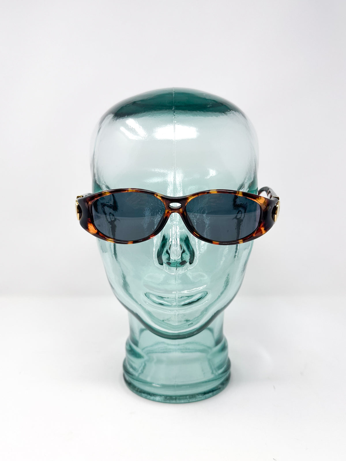 Yves Saint Laurent 1990s Tortoiseshell Oval Sunglasses