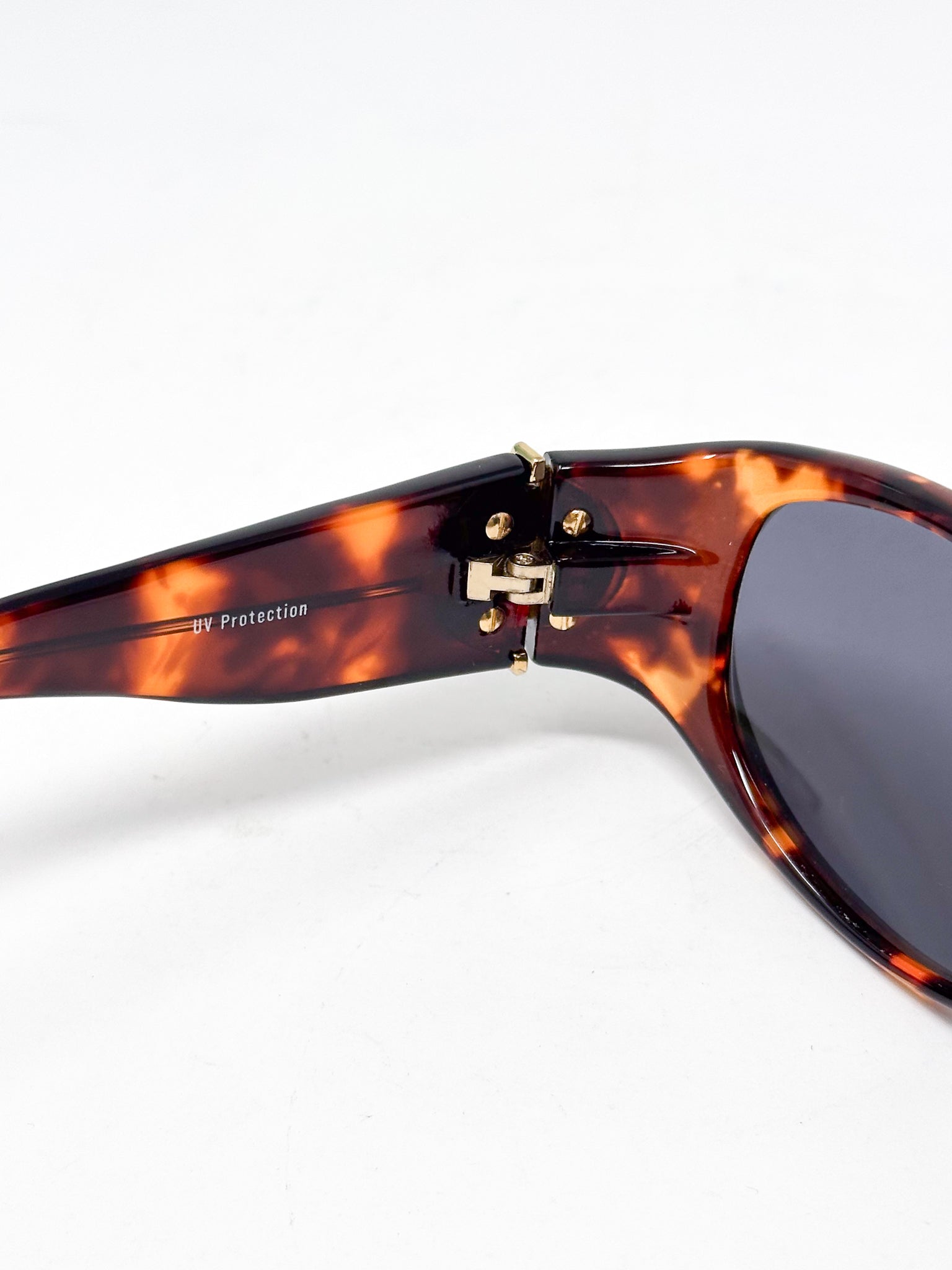 Yves Saint Laurent 1990s Tortoiseshell Oval Sunglasses