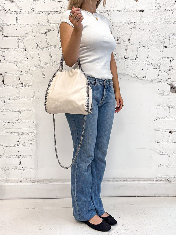 Stella McCartney Champagne Fallabella Mini Tote Bag