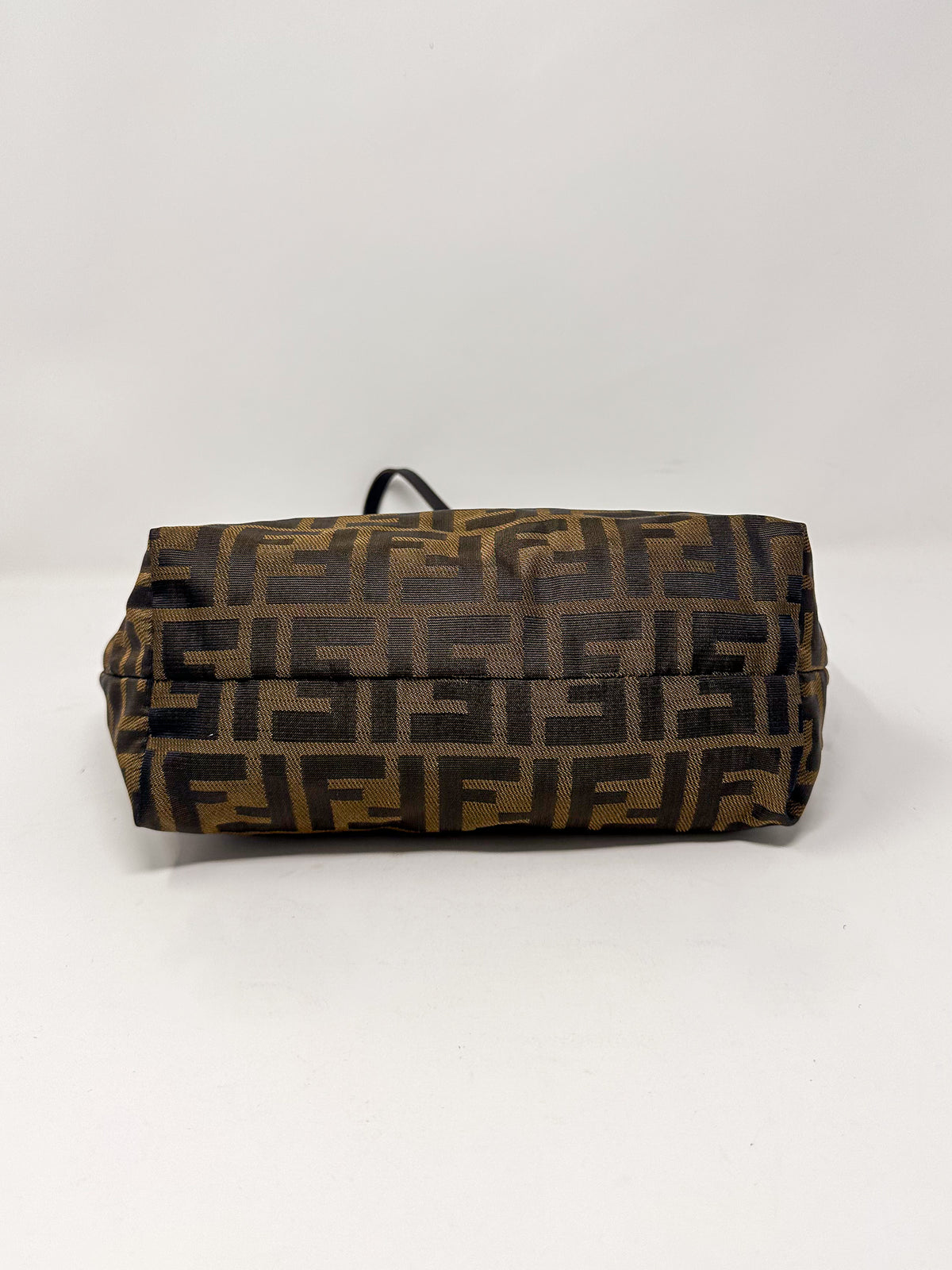 Fendi Vintage Brown Zucca FF Monogram Canvas Mini Tote Bag