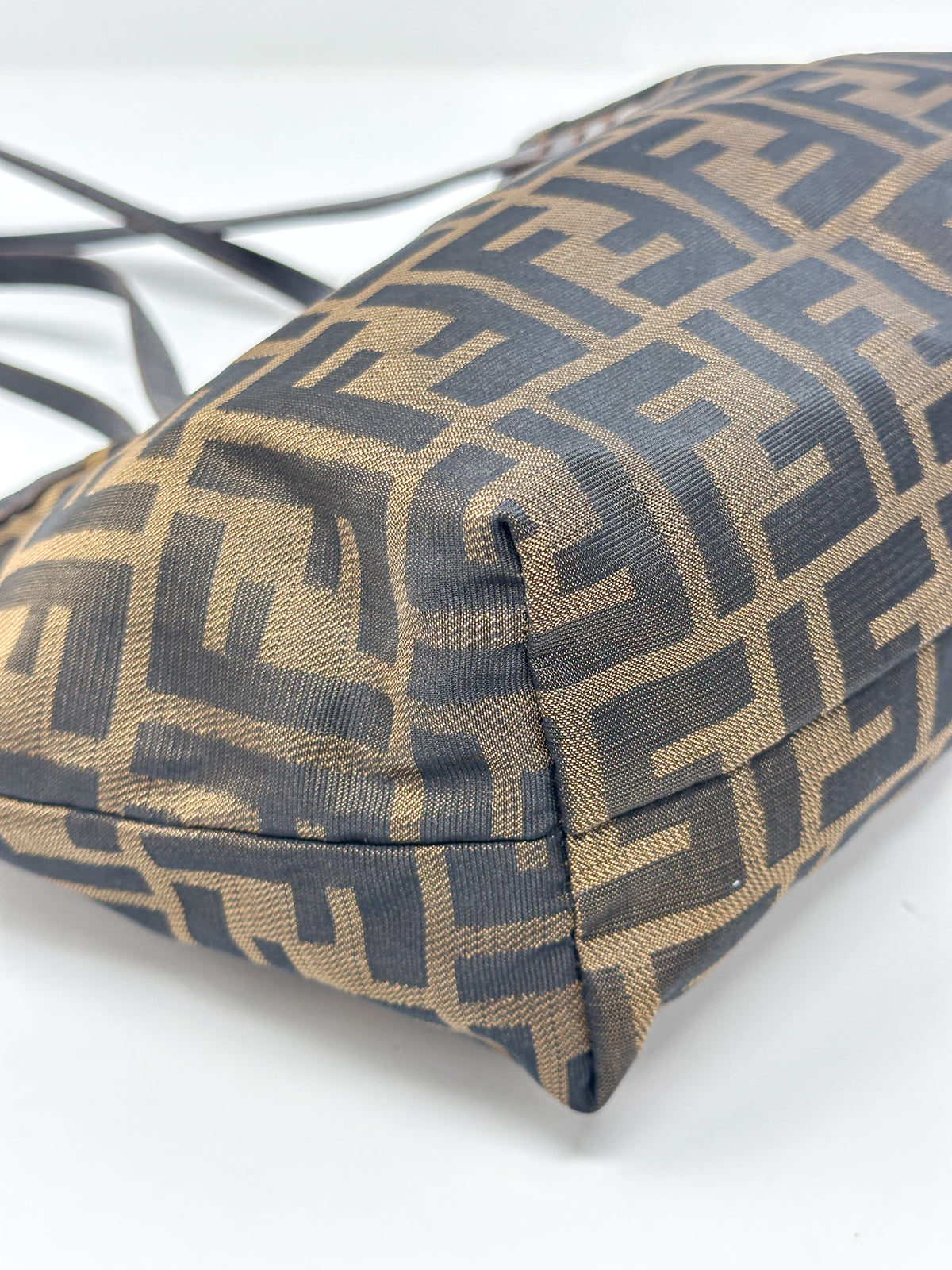 Fendi Vintage Brown Zucca FF Monogram Canvas Mini Tote Bag
