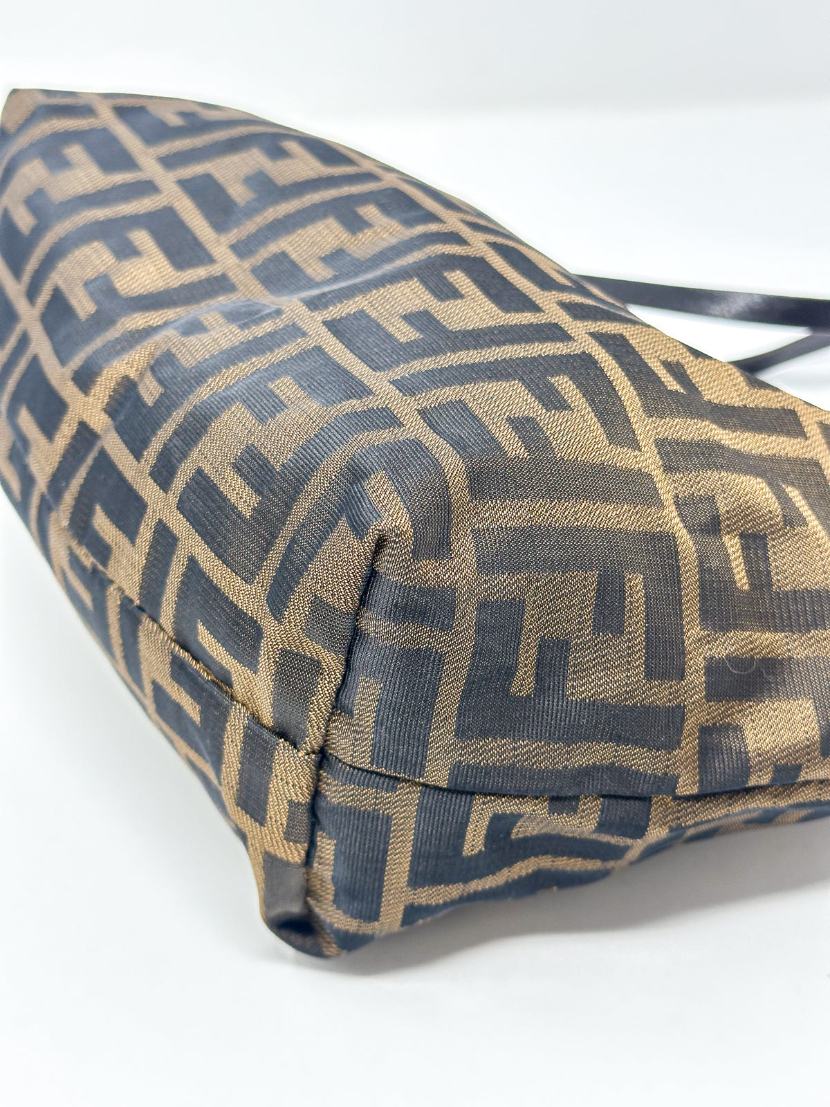 Fendi Vintage Brown Zucca FF Monogram Canvas Mini Tote Bag