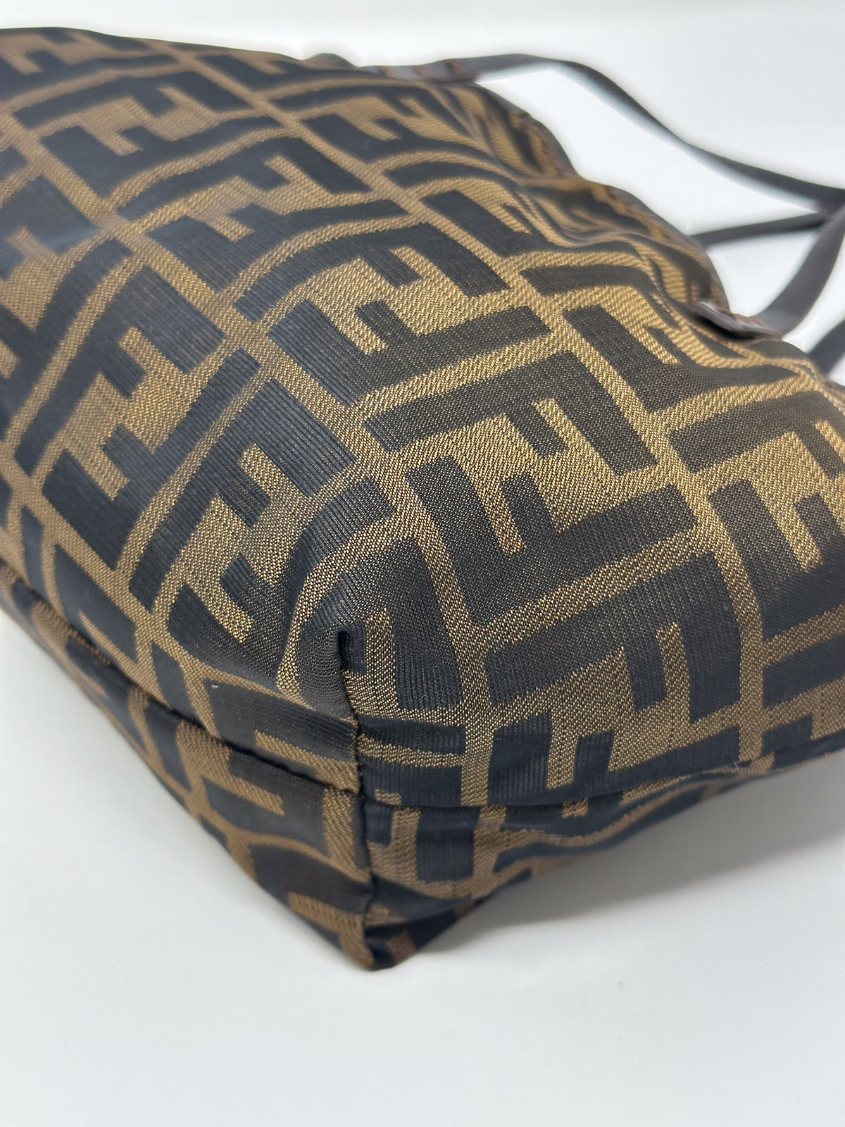 Fendi Vintage Brown Zucca FF Monogram Canvas Mini Tote Bag