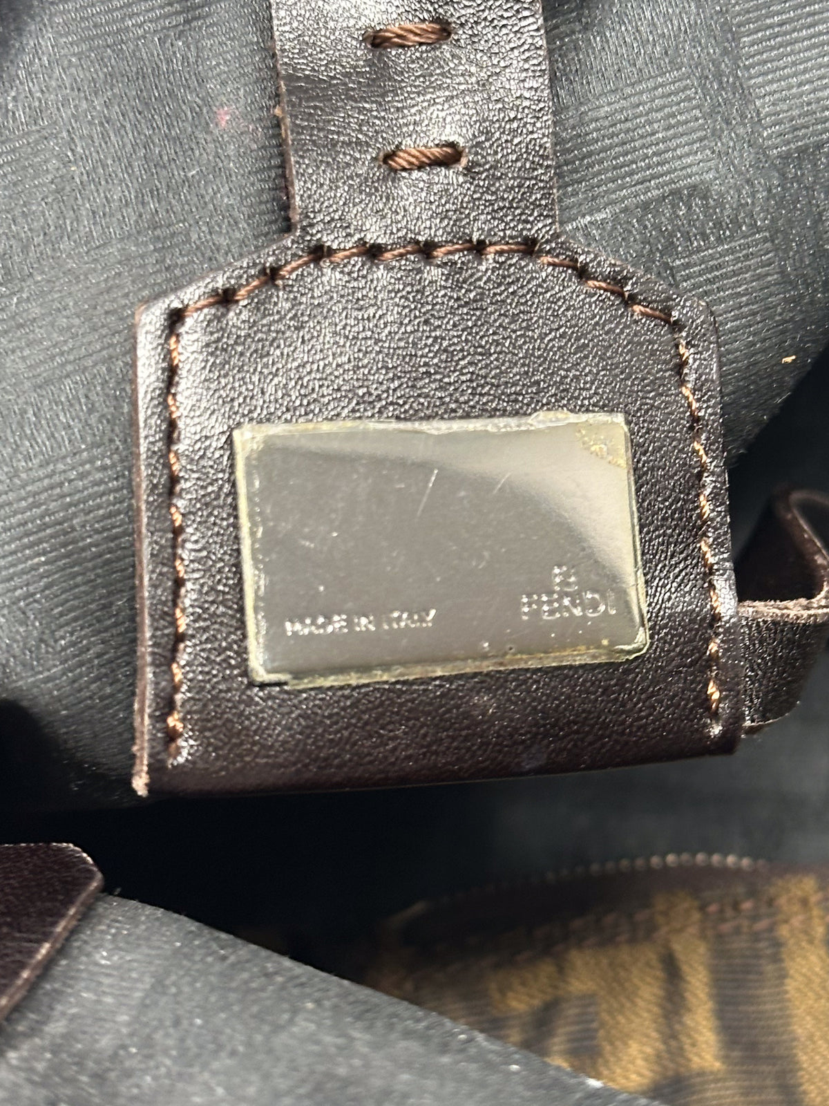 Fendi Vintage Brown Zucca FF Monogram Canvas Mini Tote Bag