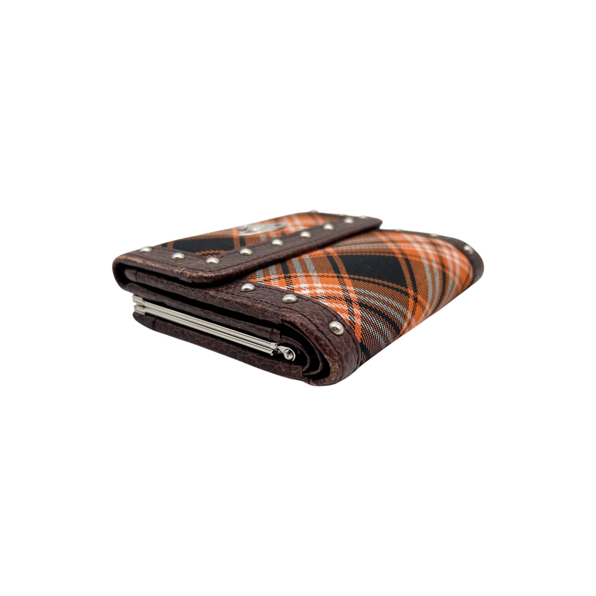 Vivienne Westwood Tartan Studded Leather Wallet