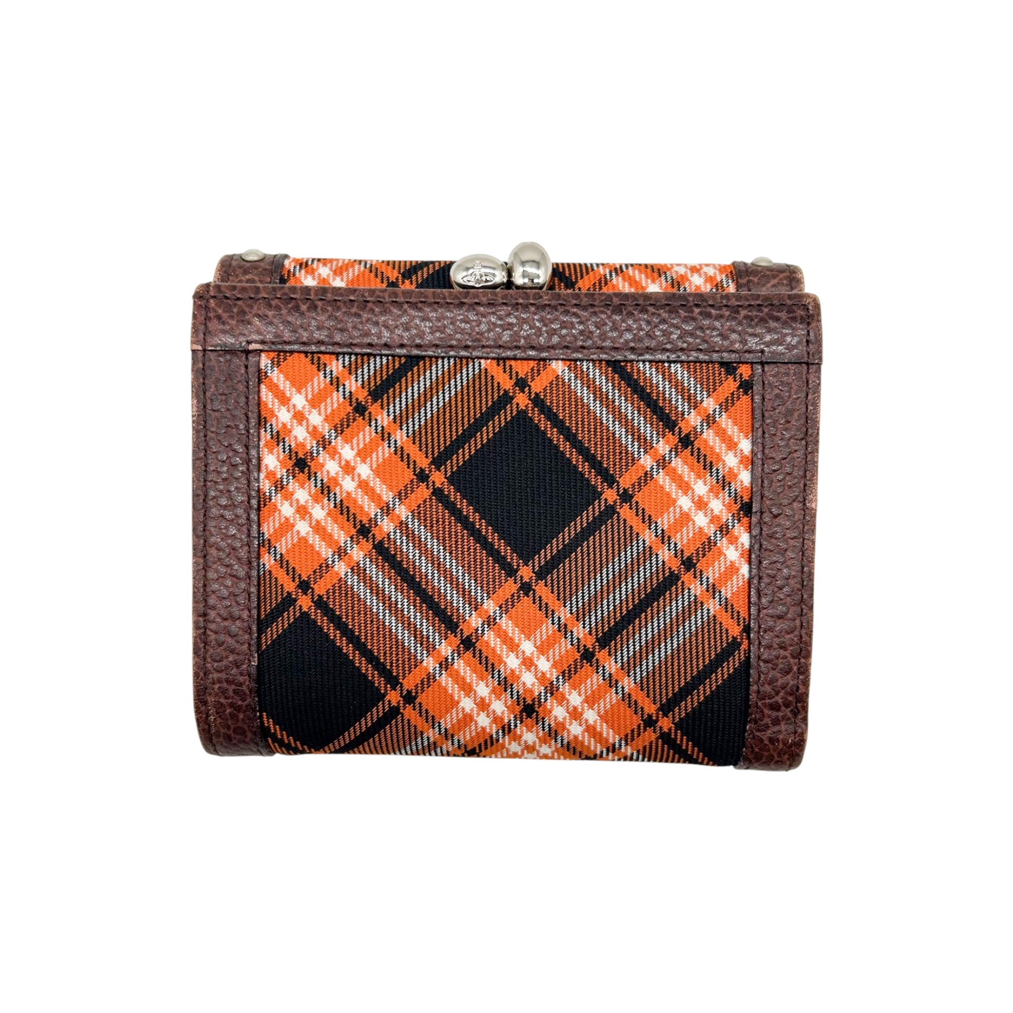 Vivienne Westwood Tartan Studded Leather Wallet