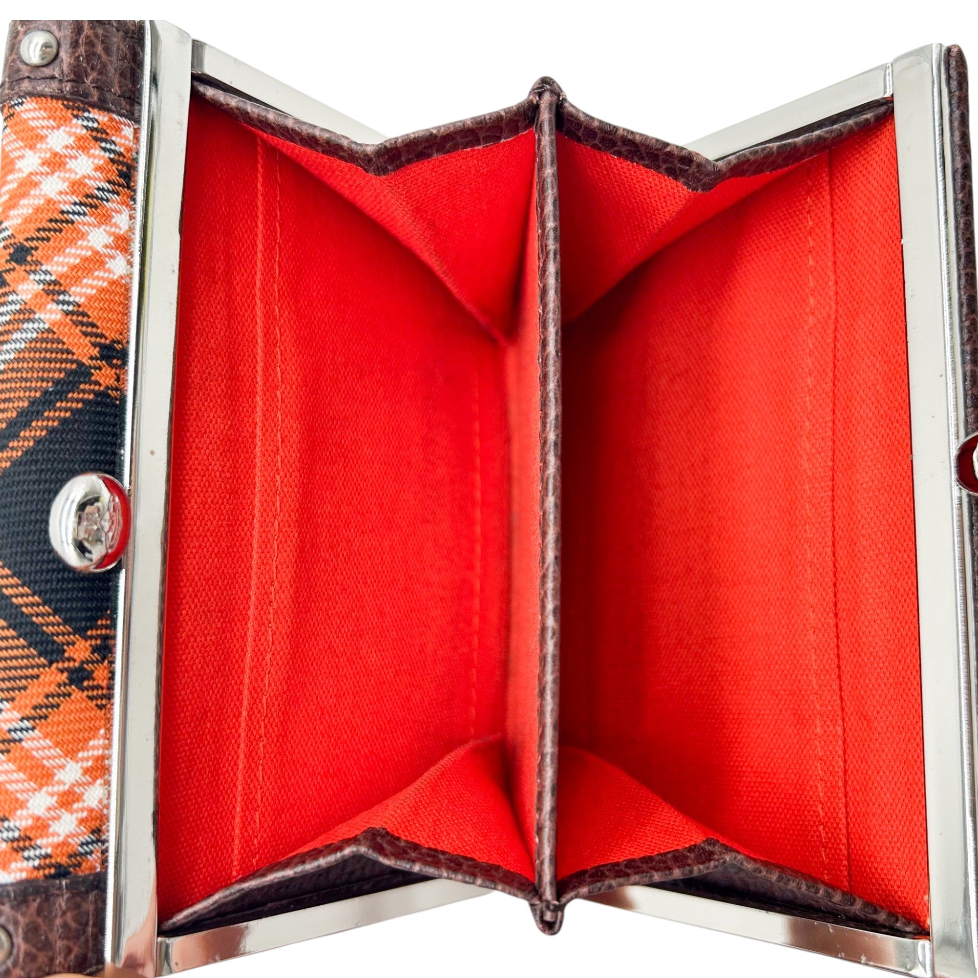 Vivienne Westwood Tartan Studded Leather Wallet