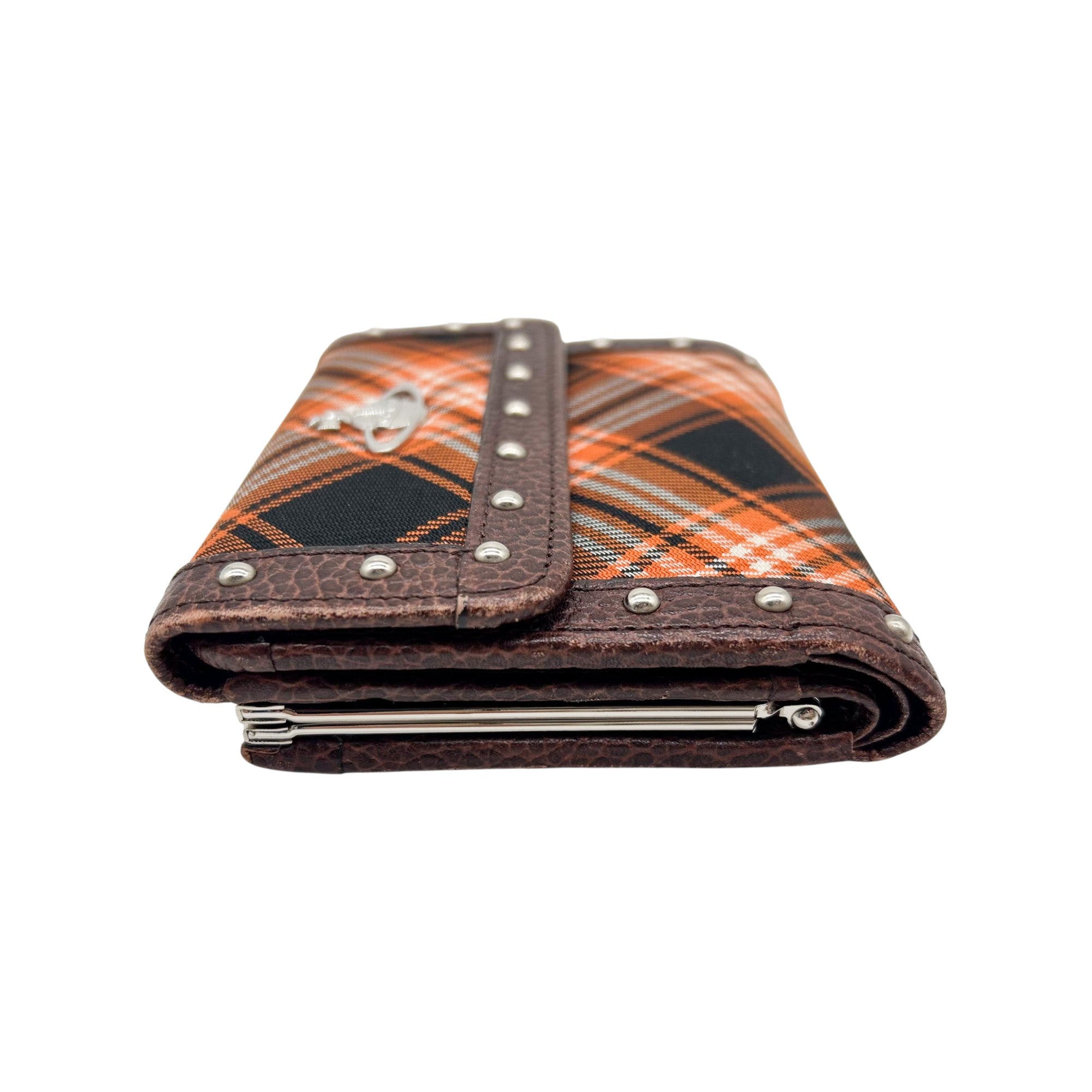 Vivienne Westwood Tartan Studded Leather Wallet