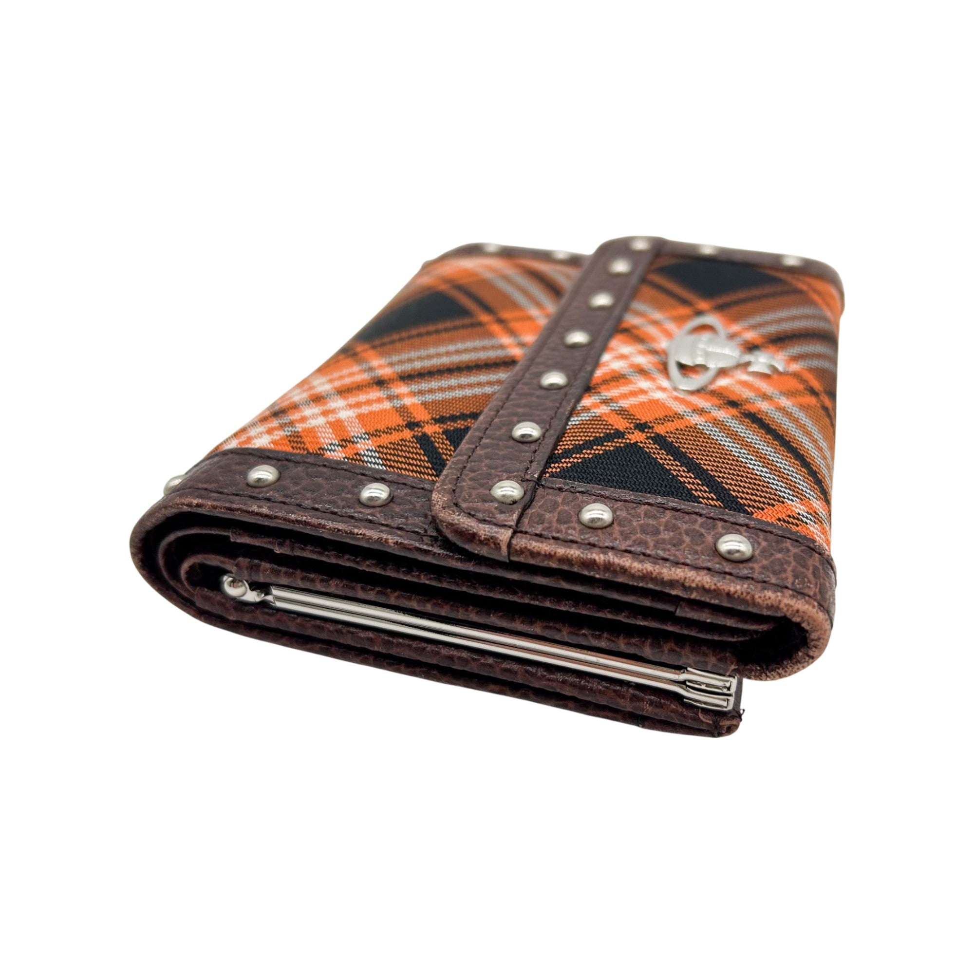 Vivienne Westwood Tartan Studded Leather Wallet