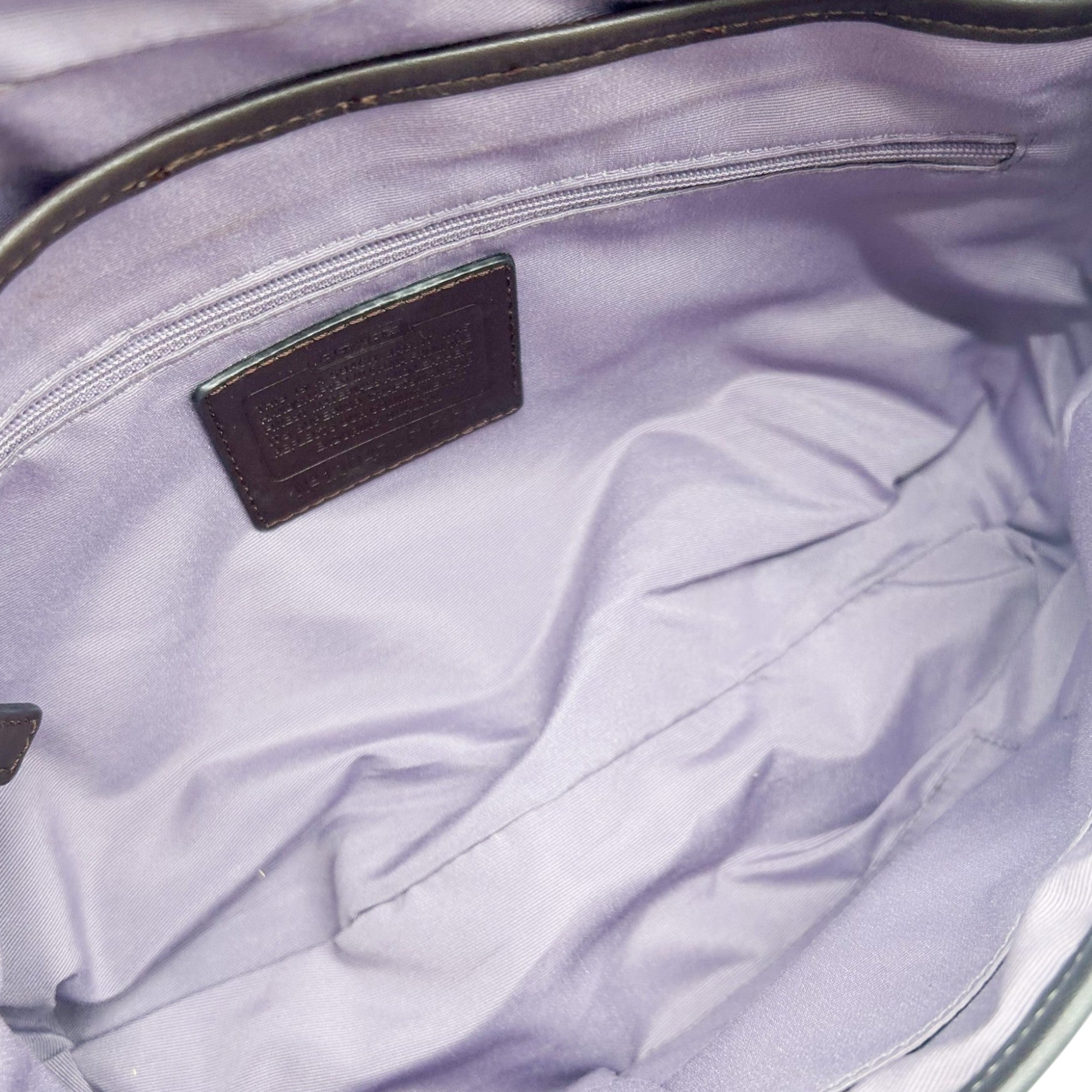 Coach Signature Canvas Turnlock Shoulder Bag
