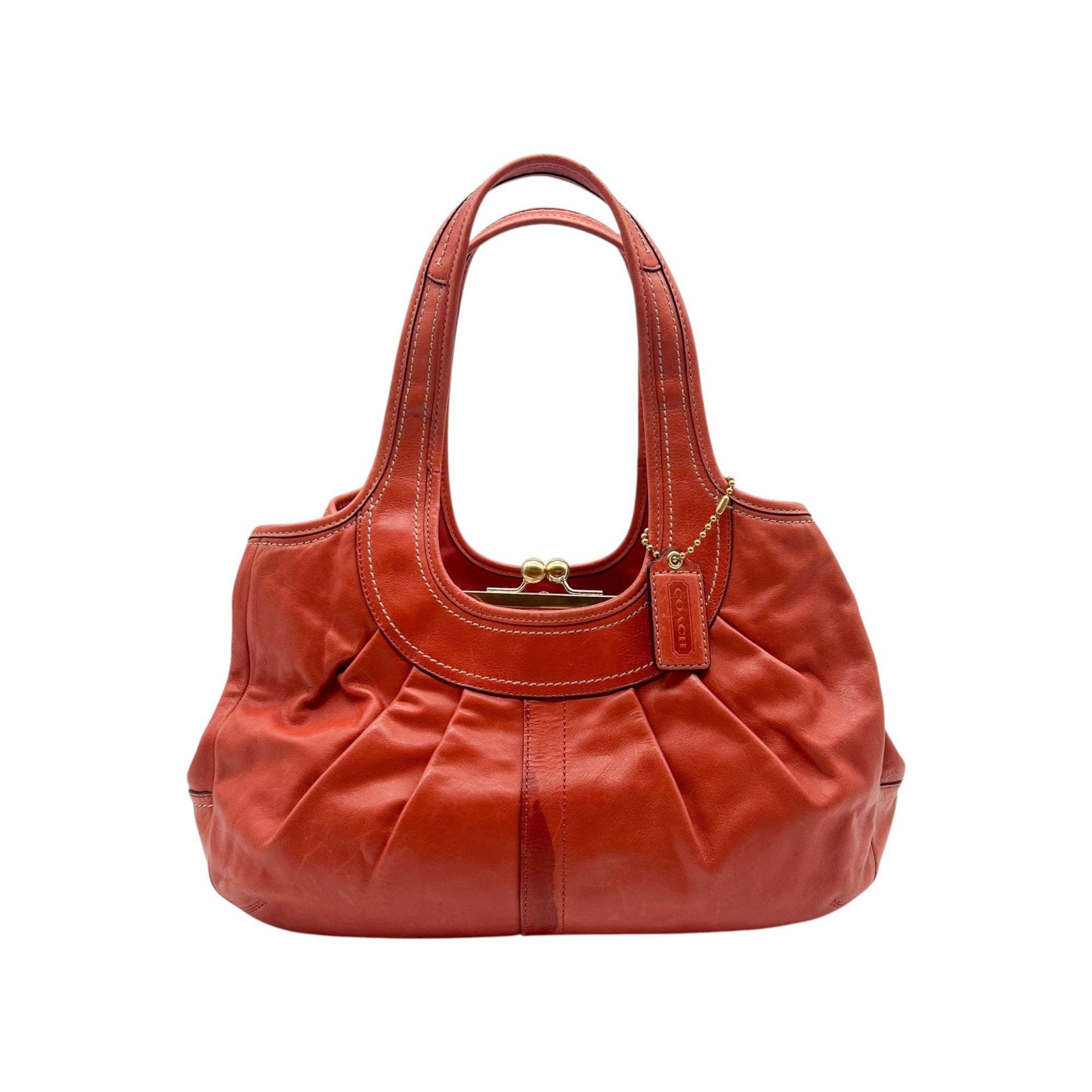 Coach Legacy Leather Pleated Shoulder Bag