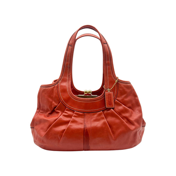 Coach Legacy Leather Pleated Shoulder Bag