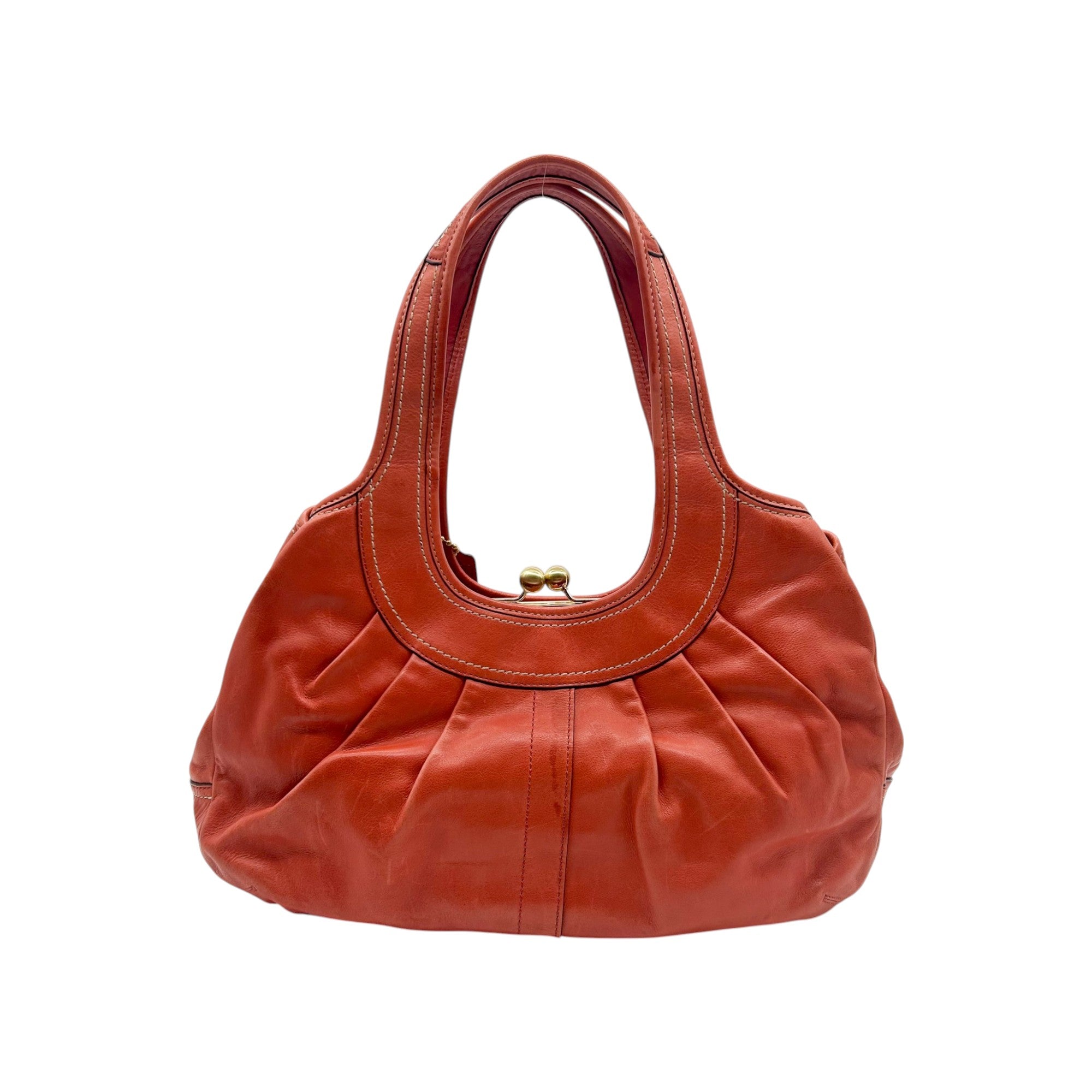 Coach Legacy Leather Pleated Shoulder Bag