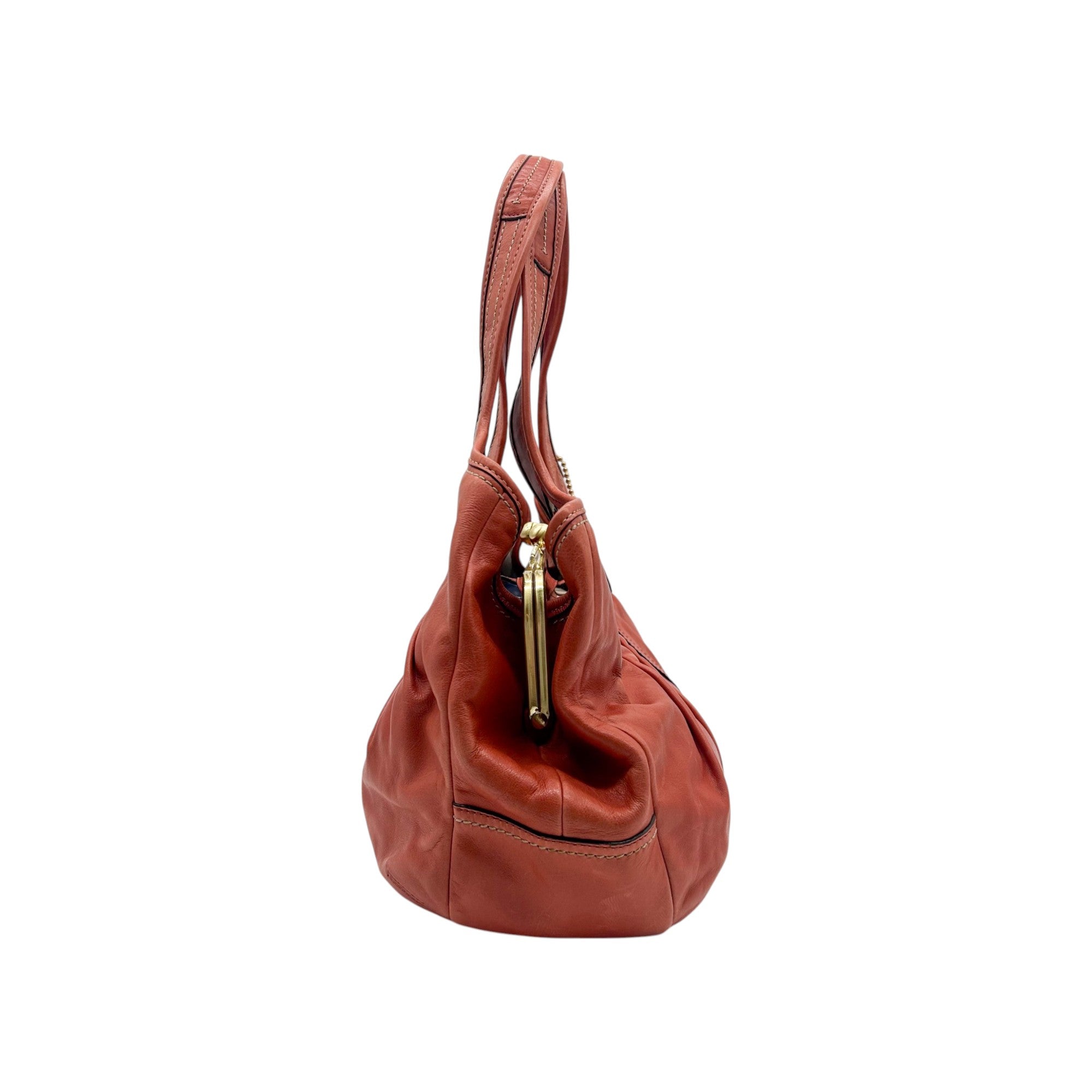 Coach Legacy Leather Pleated Shoulder Bag