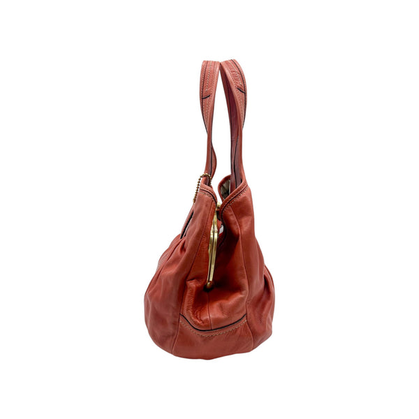 Coach Legacy Leather Pleated Shoulder Bag