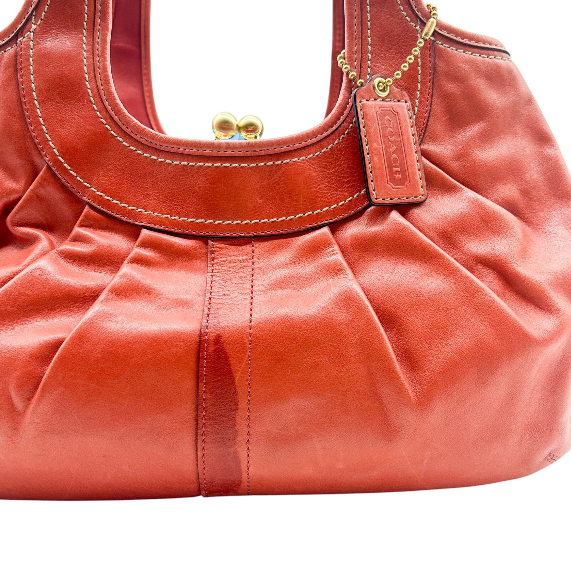 Coach Legacy Leather Pleated Shoulder Bag